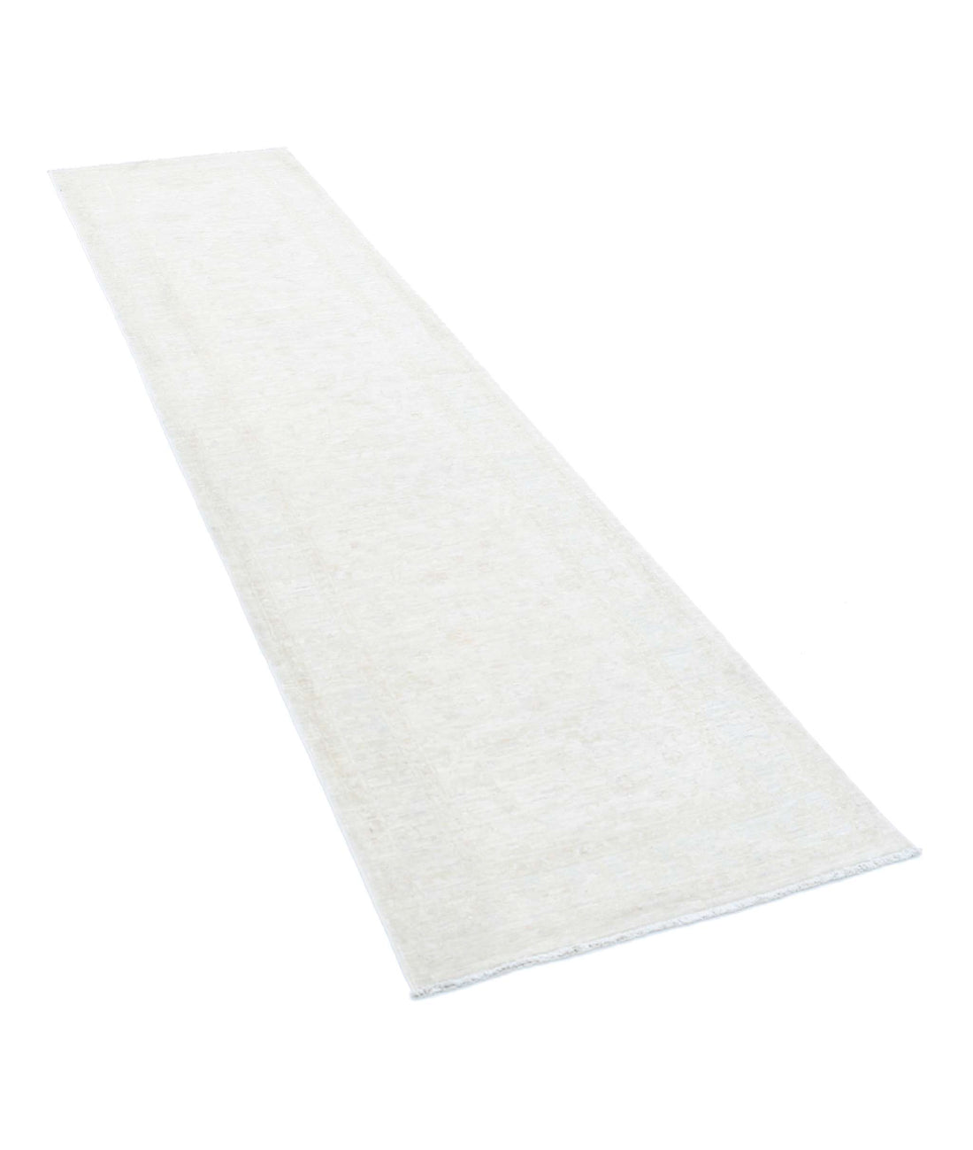 Serenity 2'5'' X 10'0'' Hand-Knotted Wool Rug 2'5'' x 10'0'' (73 X 300) / Ivory / Ivory