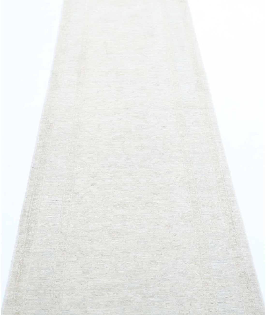Serenity 2'5'' X 10'0'' Hand-Knotted Wool Rug 2'5'' x 10'0'' (73 X 300) / Ivory / Ivory