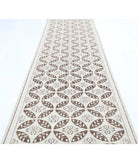 Serenity 3'9'' X 16'2'' Hand-Knotted Wool Rug 3'9'' x 16'2'' (113 X 485) / Ivory / Brown