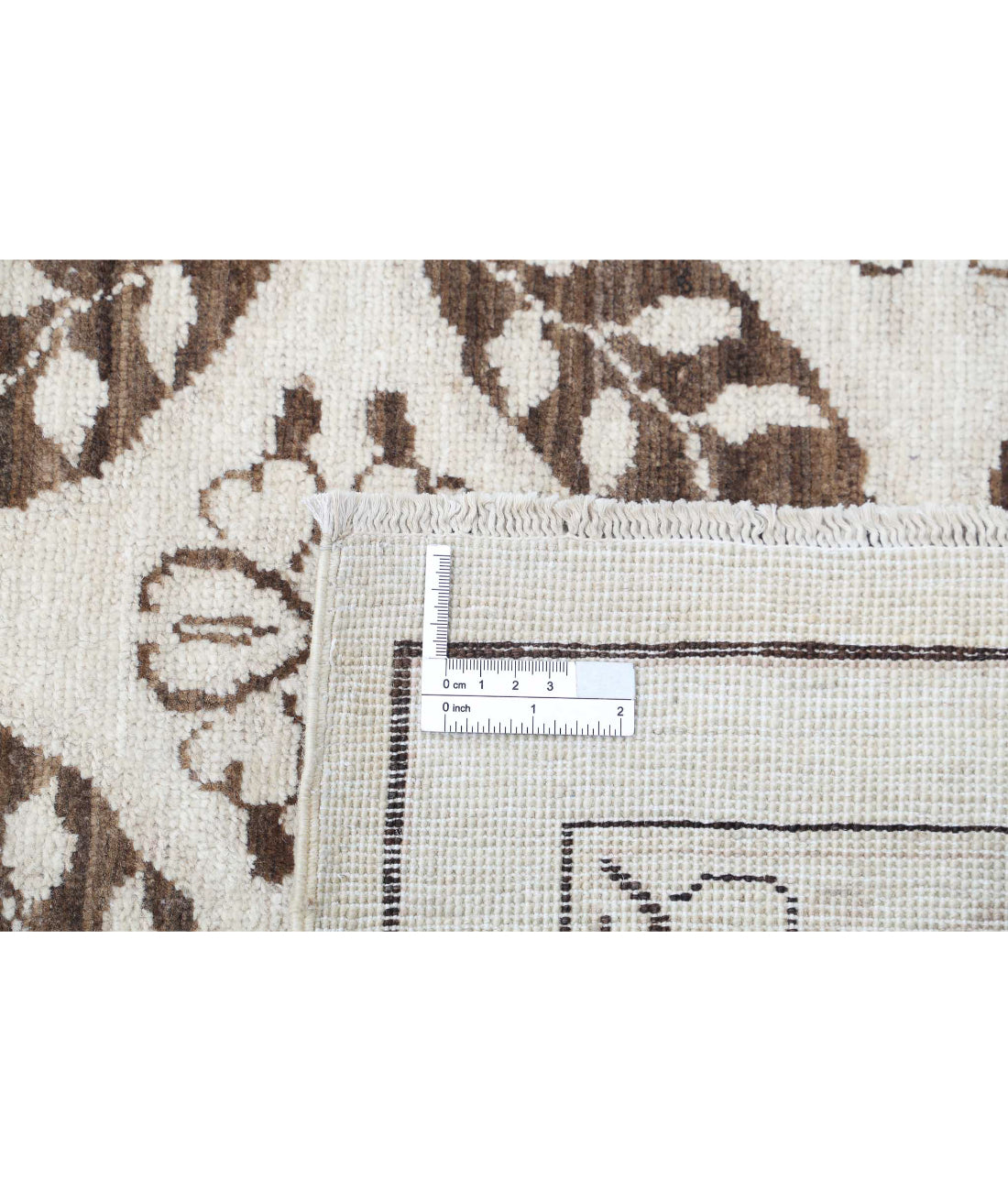 Serenity 3'9'' X 16'2'' Hand-Knotted Wool Rug 3'9'' x 16'2'' (113 X 485) / Ivory / Brown