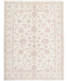 Serenity 5'7'' X 7'4'' Hand-Knotted Wool Rug 5'7'' x 7'4'' (168 X 220) / Ivory / Grey