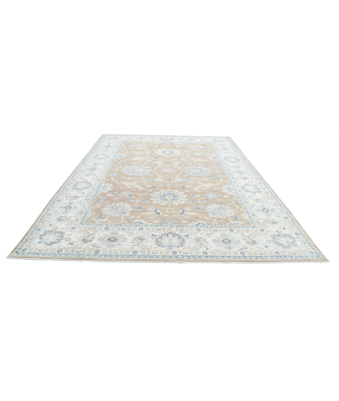 Serenity 8'8'' X 12'9'' Hand-Knotted Wool Rug 8'8'' x 12'9'' (260 X 383) / Taupe / Ivory