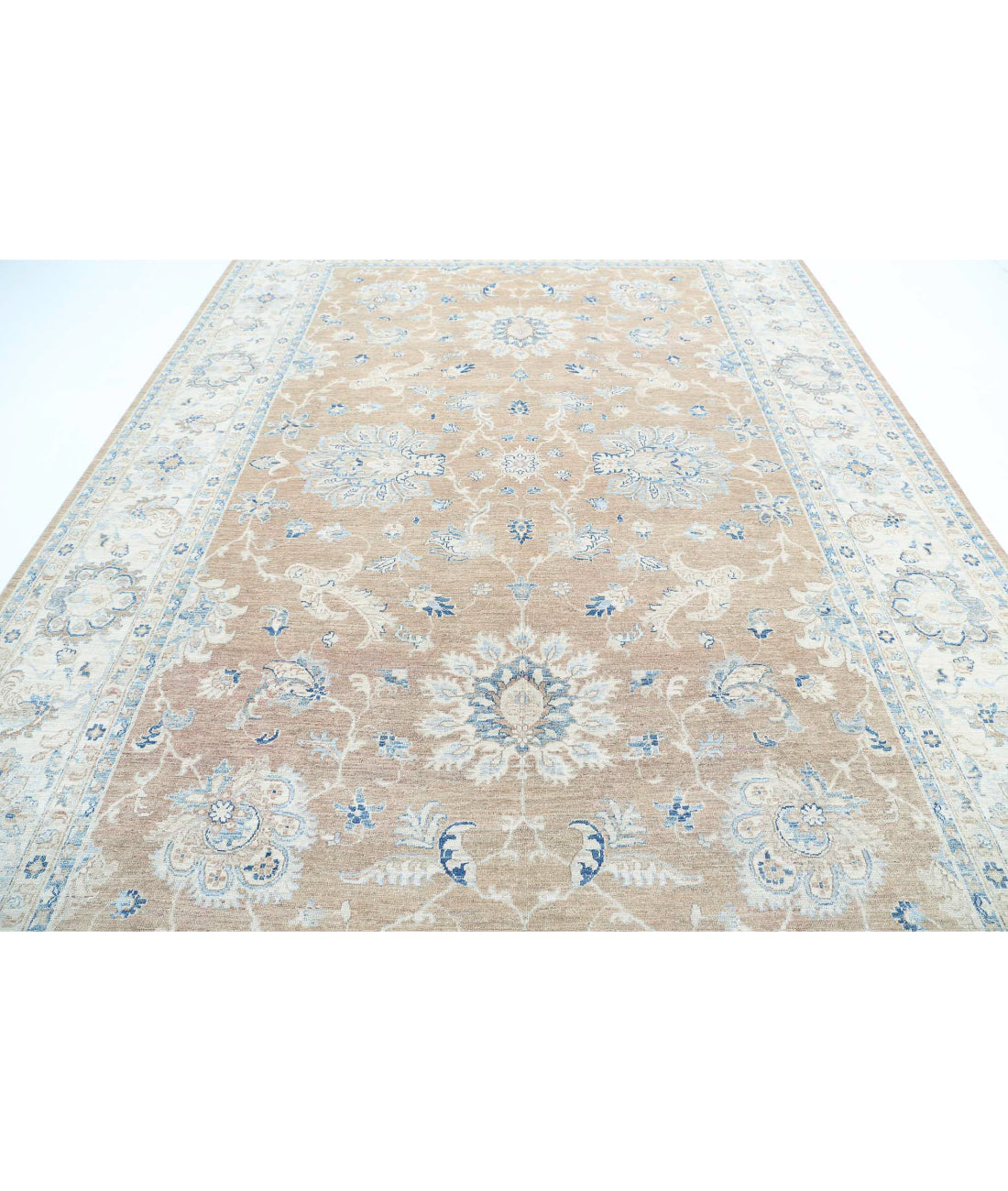 Serenity 8'8'' X 12'9'' Hand-Knotted Wool Rug 8'8'' x 12'9'' (260 X 383) / Taupe / Ivory