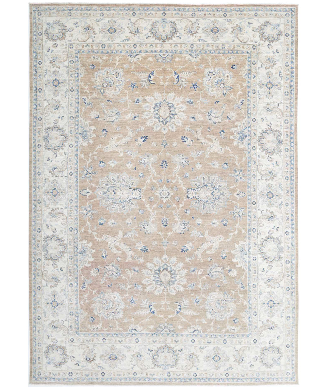 Serenity 8'8'' X 12'9'' Hand-Knotted Wool Rug 8'8'' x 12'9'' (260 X 383) / Taupe / Ivory