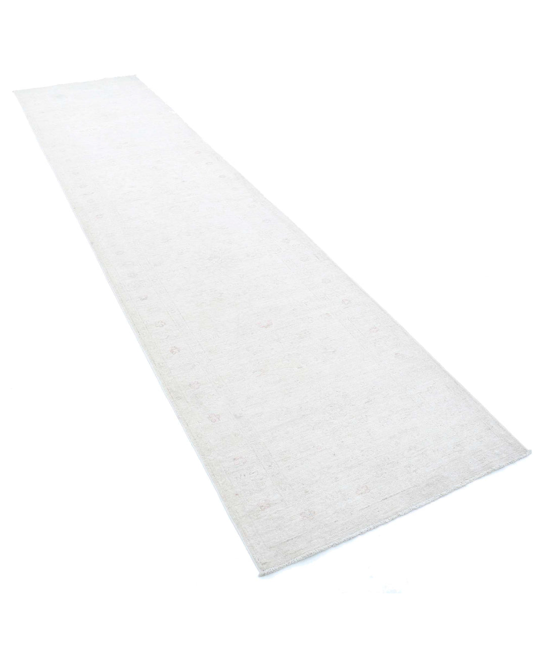 Serenity 2'9'' X 12'2'' Hand-Knotted Wool Rug 2'9'' x 12'2'' (83 X 365) / Ivory / Taupe