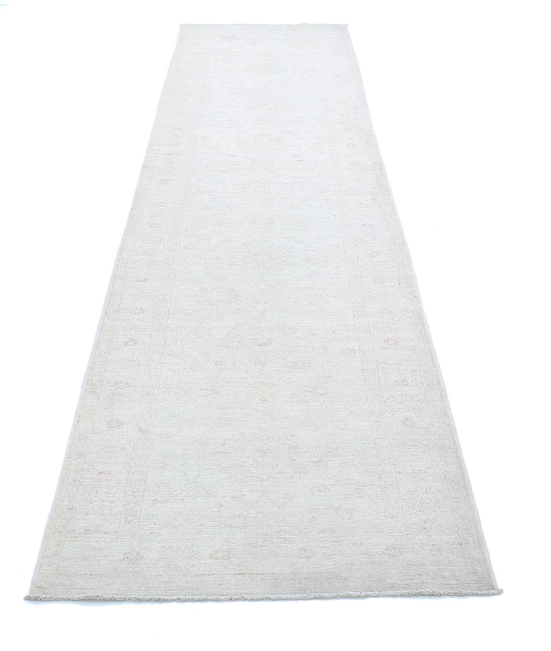 Serenity 2'9'' X 12'2'' Hand-Knotted Wool Rug 2'9'' x 12'2'' (83 X 365) / Ivory / Taupe