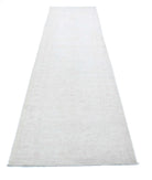 Serenity 2'9'' X 12'2'' Hand-Knotted Wool Rug 2'9'' x 12'2'' (83 X 365) / Ivory / Taupe