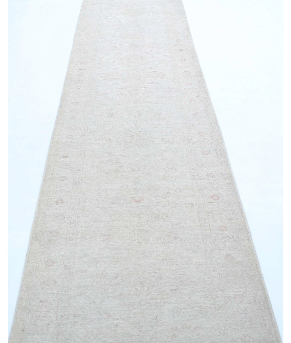 Serenity 2'9'' X 12'2'' Hand-Knotted Wool Rug 2'9'' x 12'2'' (83 X 365) / Ivory / Taupe