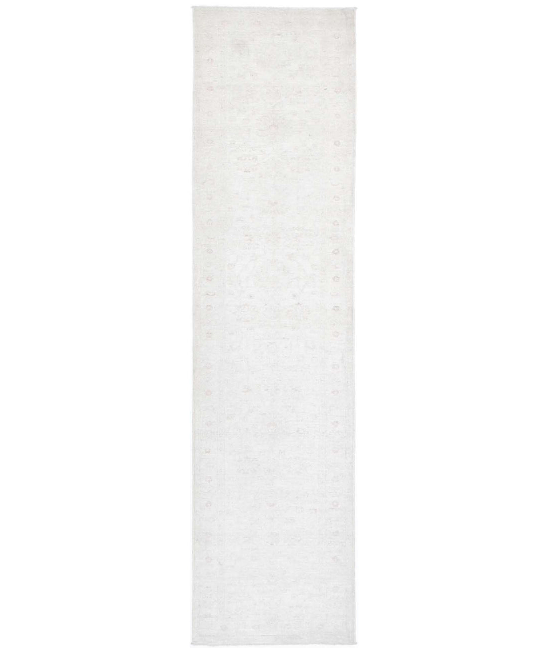 Serenity 2'9'' X 12'2'' Hand-Knotted Wool Rug 2'9'' x 12'2'' (83 X 365) / Ivory / Taupe