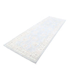 Serenity 3'10'' X 12'6'' Hand-Knotted Wool Rug 3'10'' x 12'6'' (115 X 375) / Grey / Ivory