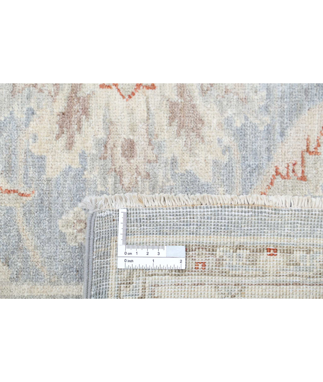 Serenity 3'10'' X 12'6'' Hand-Knotted Wool Rug 3'10'' x 12'6'' (115 X 375) / Grey / Ivory