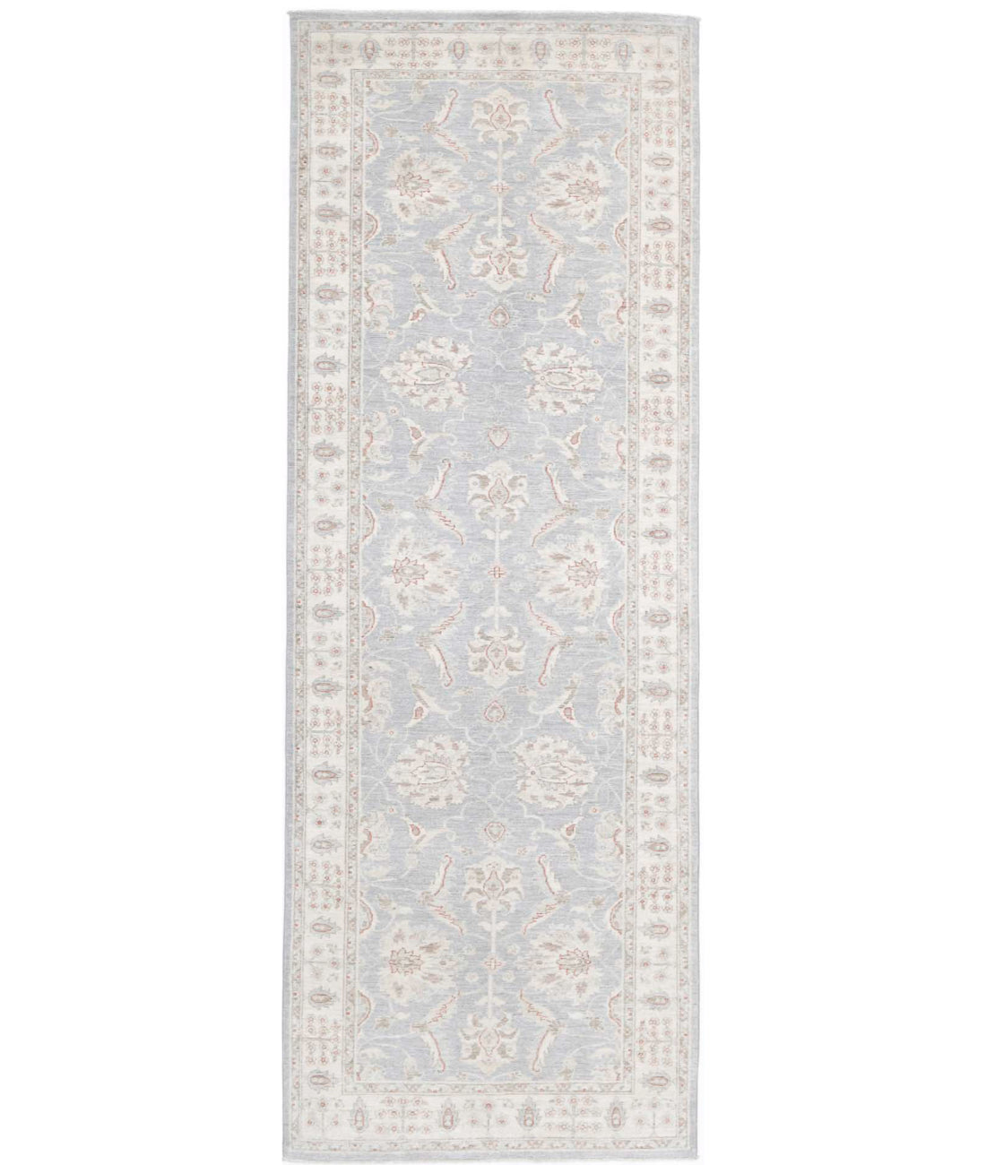 Serenity 3'10'' X 12'6'' Hand-Knotted Wool Rug 3'10'' x 12'6'' (115 X 375) / Grey / Ivory
