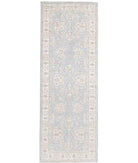 Serenity 3'10'' X 12'6'' Hand-Knotted Wool Rug 3'10'' x 12'6'' (115 X 375) / Grey / Ivory