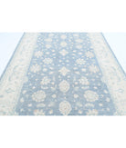 Serenity 6'6'' X 13'1'' Hand-Knotted Wool Rug 6'6'' x 13'1'' (195 X 393) / Blue / Ivory