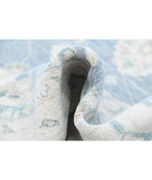 Serenity 6'6'' X 13'1'' Hand-Knotted Wool Rug 6'6'' x 13'1'' (195 X 393) / Blue / Ivory