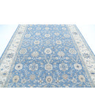 Serenity 8'1'' X 11'5'' Hand-Knotted Wool Rug 8'1'' x 11'5'' (243 X 343) / Blue / Ivory