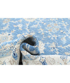 Serenity 8'1'' X 11'5'' Hand-Knotted Wool Rug 8'1'' x 11'5'' (243 X 343) / Blue / Ivory