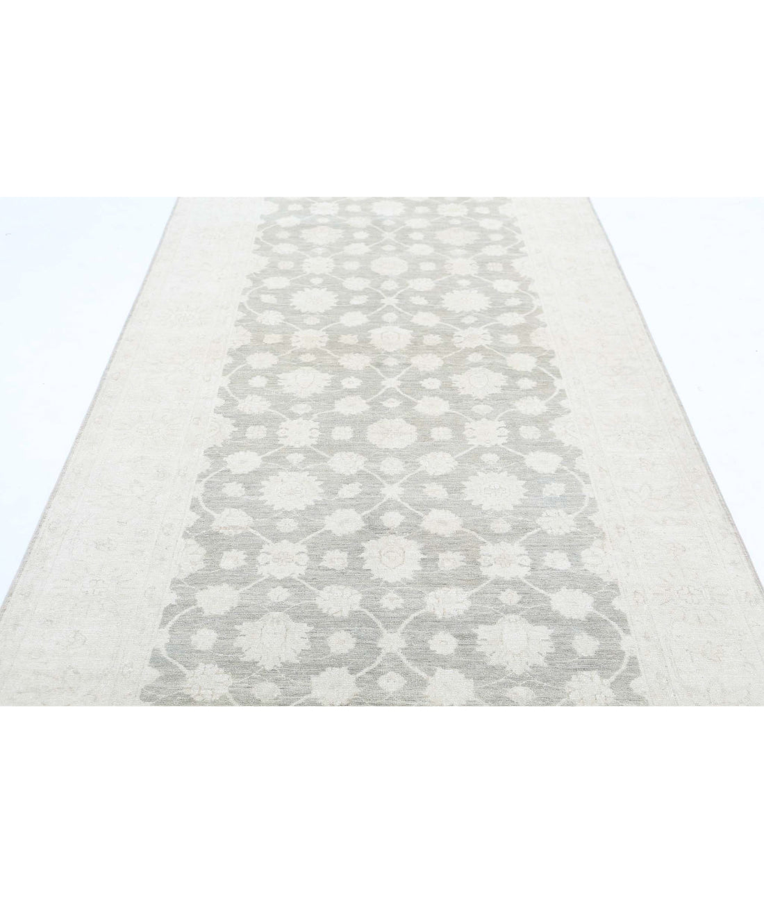 Serenity 4'7'' X 14'2'' Hand-Knotted Wool Rug 4'7'' x 14'2'' (138 X 425) / Brown / Ivory