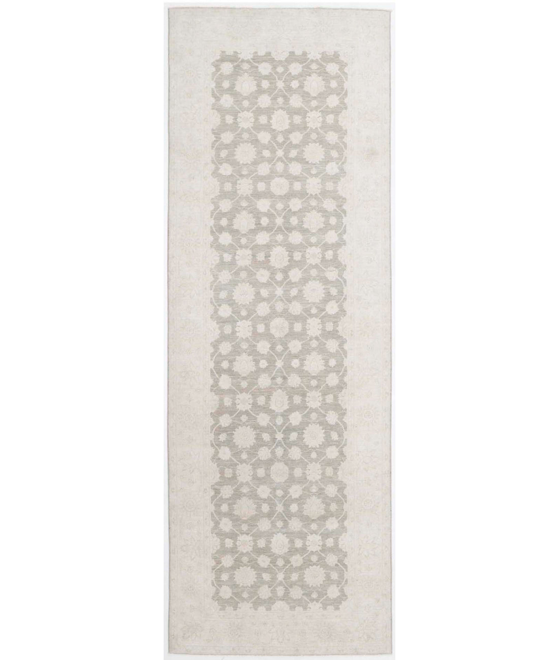 Serenity 4'7'' X 14'2'' Hand-Knotted Wool Rug 4'7'' x 14'2'' (138 X 425) / Brown / Ivory