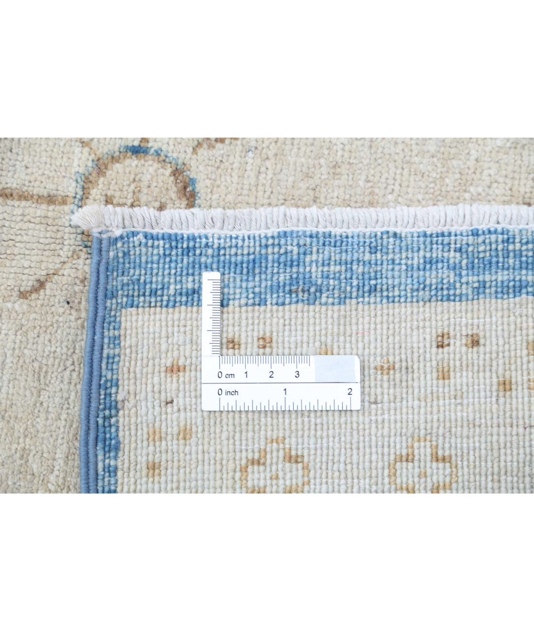 Serenity 5'1'' X 12'8'' Hand-Knotted Wool Rug 5'1'' x 12'8'' (153 X 380) / Blue / Ivory