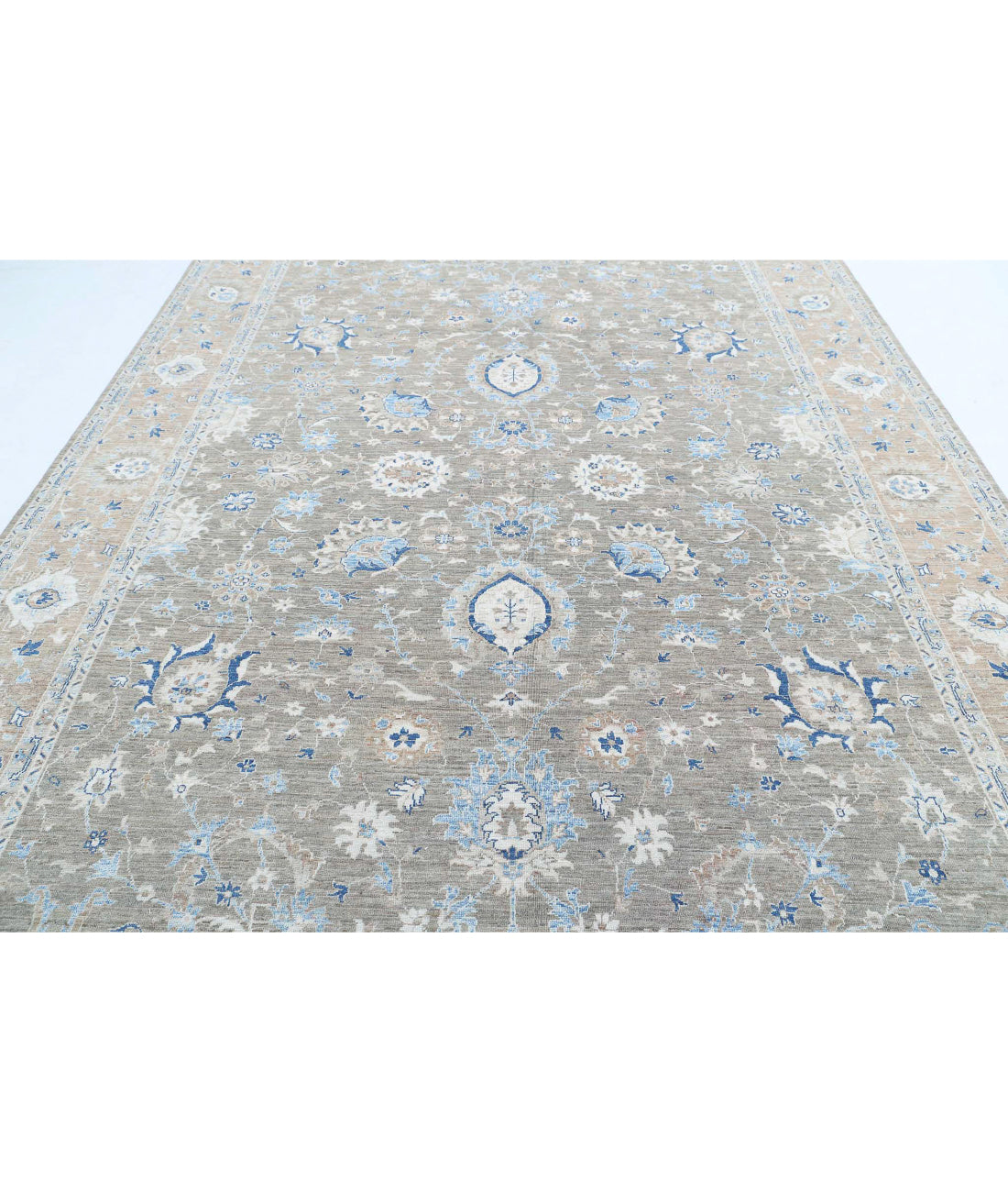 Serenity 8'9'' X 11'11'' Hand-Knotted Wool Rug 8'9'' x 11'11'' (263 X 358) / Grey / Taupe