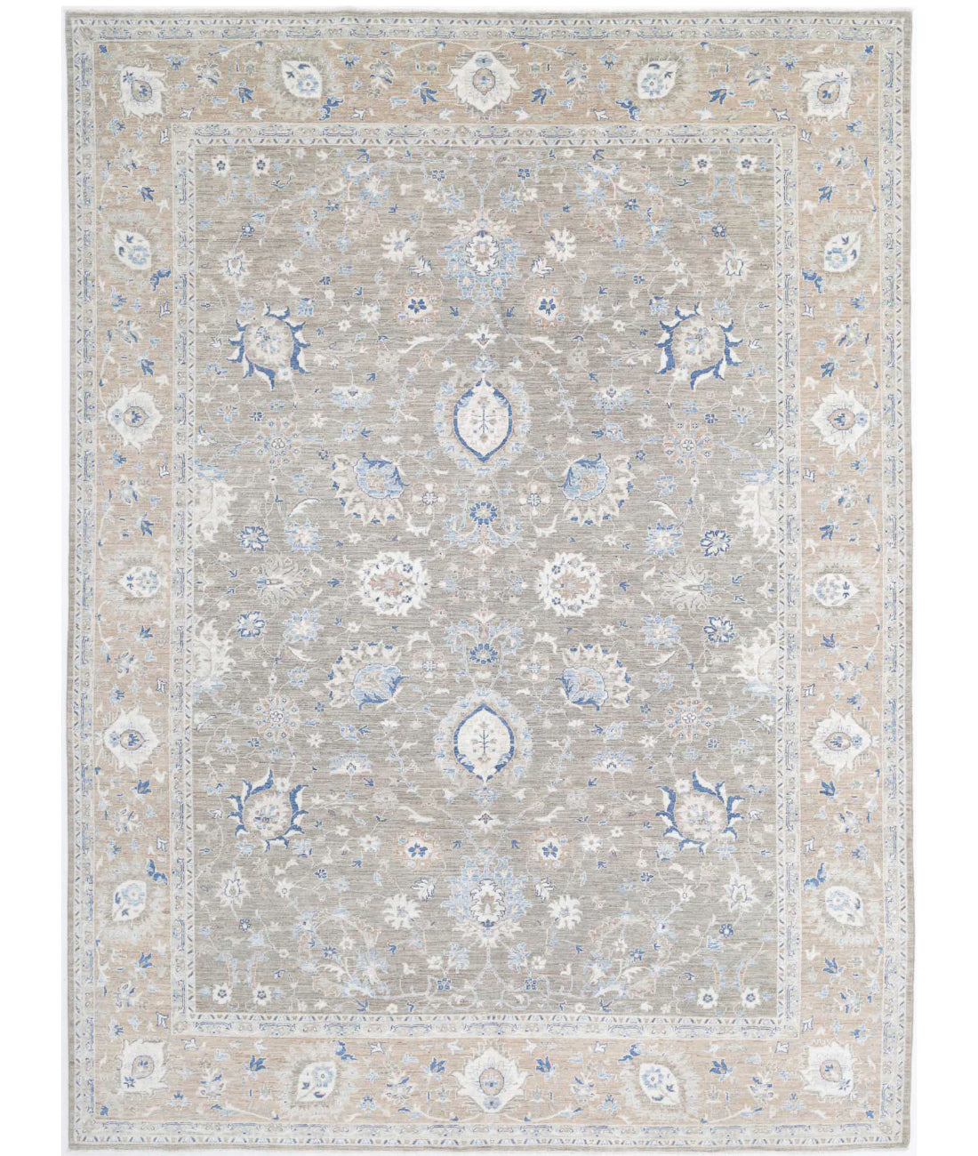 Serenity 8'9'' X 11'11'' Hand-Knotted Wool Rug 8'9'' x 11'11'' (263 X 358) / Grey / Taupe
