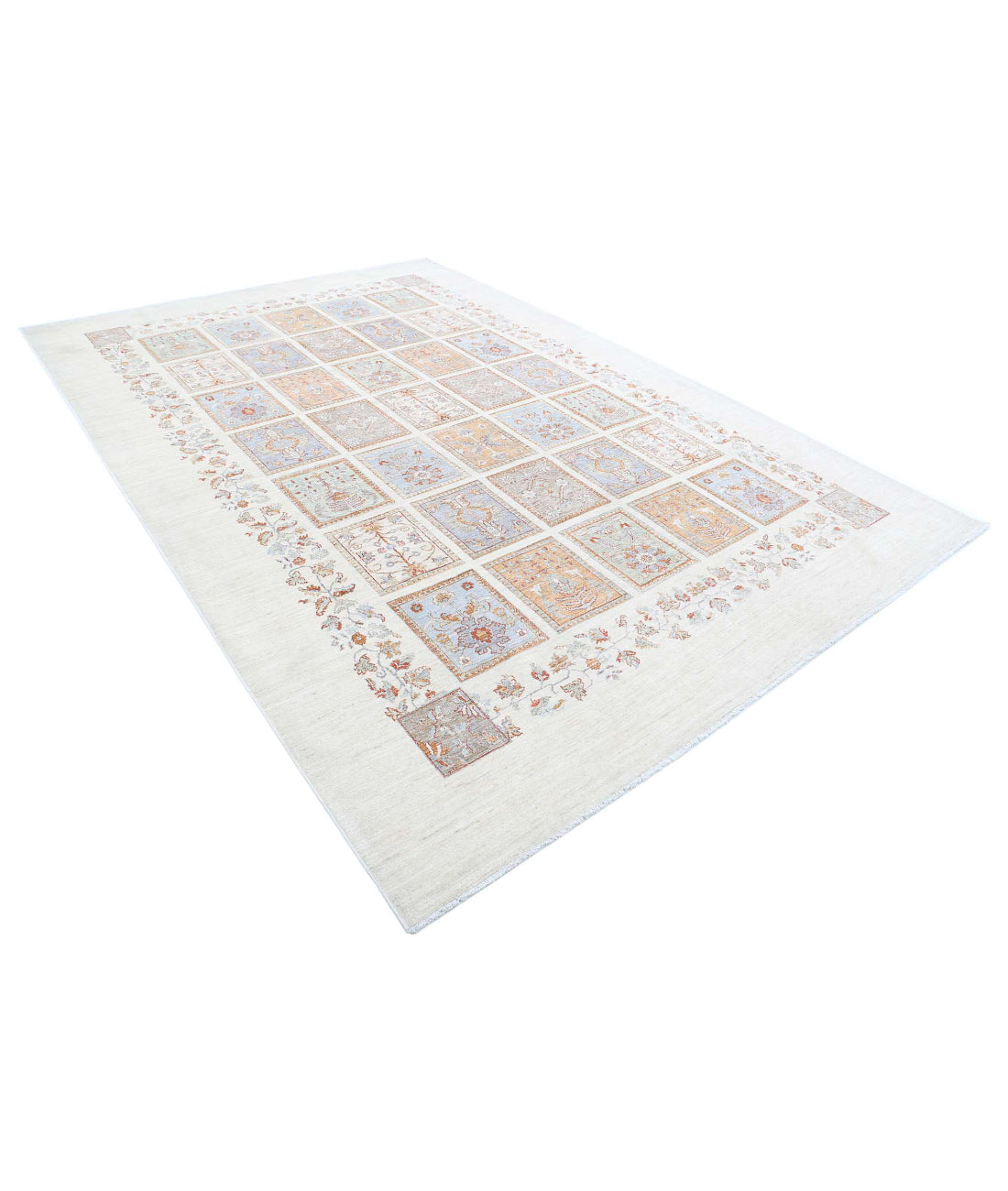 Serenity 8'1'' X 11'10'' Hand-Knotted Wool Rug 8'1'' x 11'10'' (243 X 355) / Ivory / Grey