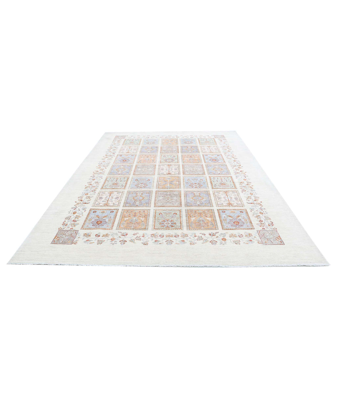 Serenity 8'1'' X 11'10'' Hand-Knotted Wool Rug 8'1'' x 11'10'' (243 X 355) / Ivory / Grey