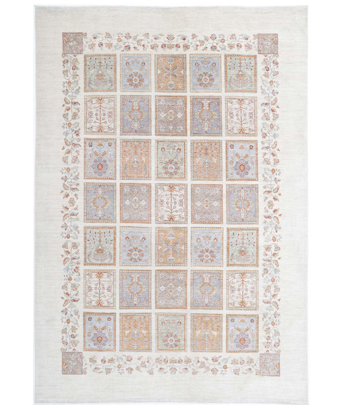 Serenity 8'1'' X 11'10'' Hand-Knotted Wool Rug 8'1'' x 11'10'' (243 X 355) / Ivory / Grey