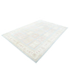 Serenity 6'8'' X 9'8'' Hand-Knotted Wool Rug 6'8'' x 9'8'' (200 X 290) / Blue / Ivory