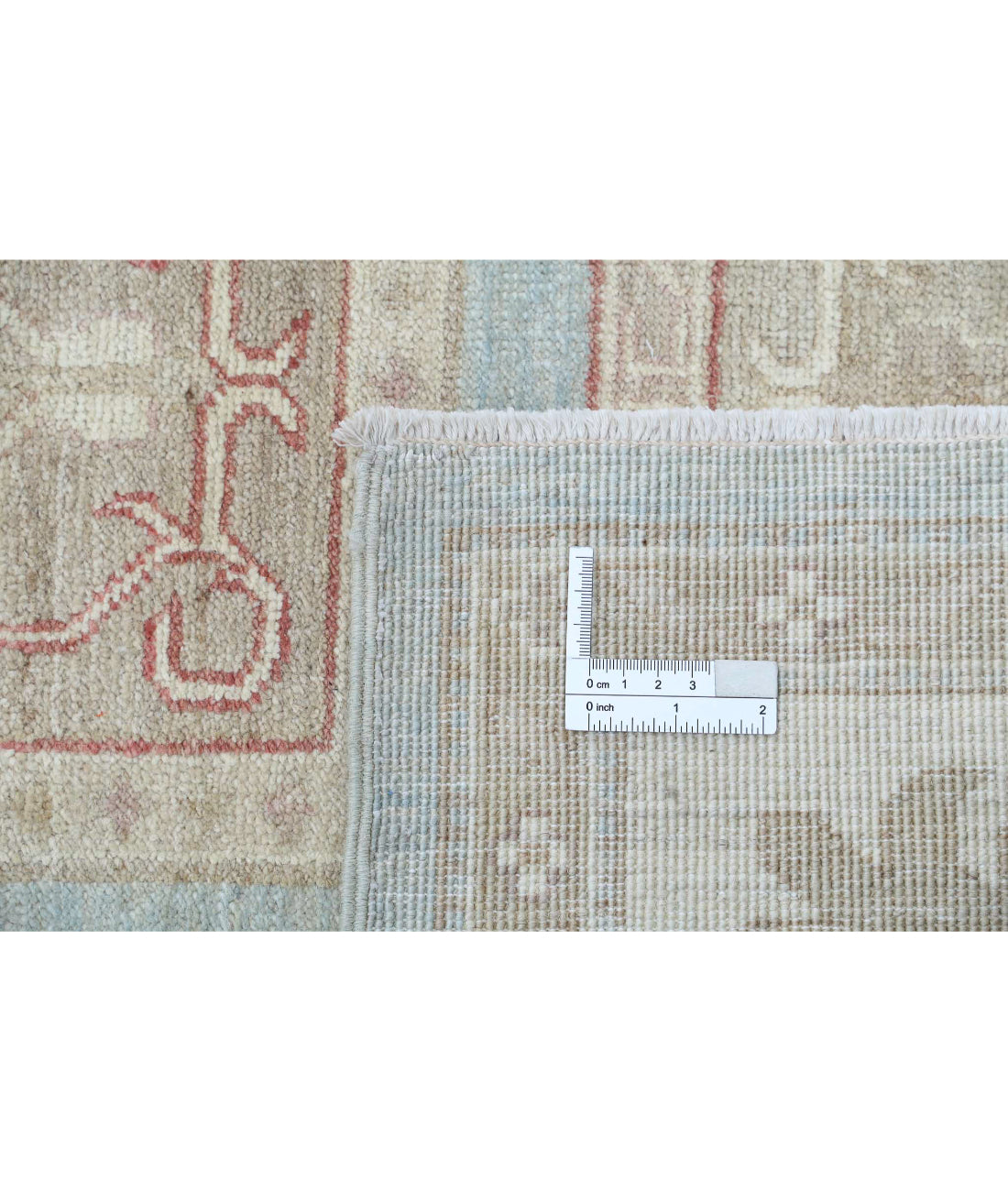 Serenity 6'8'' X 9'8'' Hand-Knotted Wool Rug 6'8'' x 9'8'' (200 X 290) / Blue / Ivory