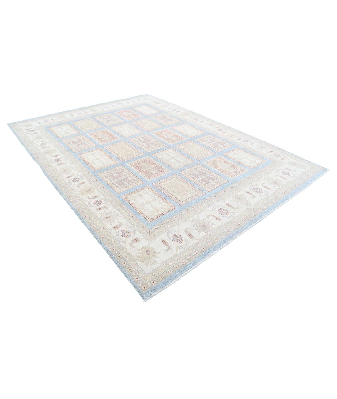Serenity 8'1'' X 10'11'' Hand-Knotted Wool Rug 8'1'' x 10'11'' (243 X 328) / Blue / Ivory