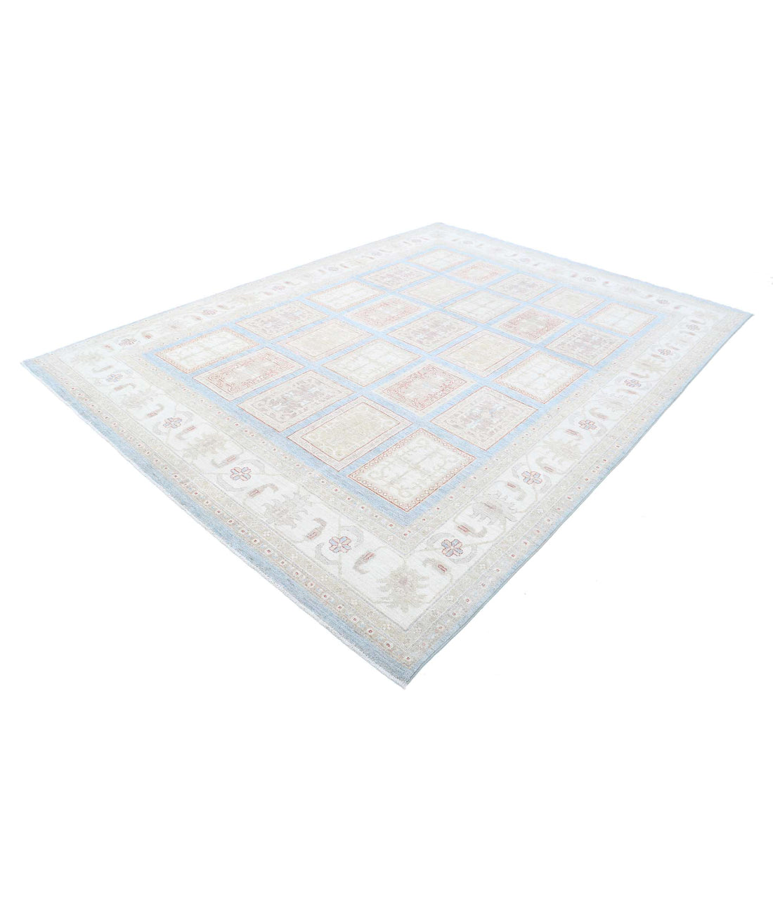 Serenity 8'1'' X 10'11'' Hand-Knotted Wool Rug 8'1'' x 10'11'' (243 X 328) / Blue / Ivory