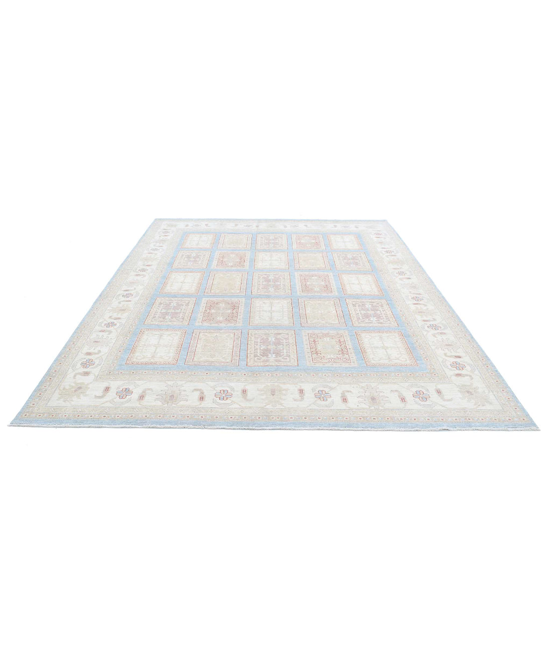 Serenity 8'1'' X 10'11'' Hand-Knotted Wool Rug 8'1'' x 10'11'' (243 X 328) / Blue / Ivory