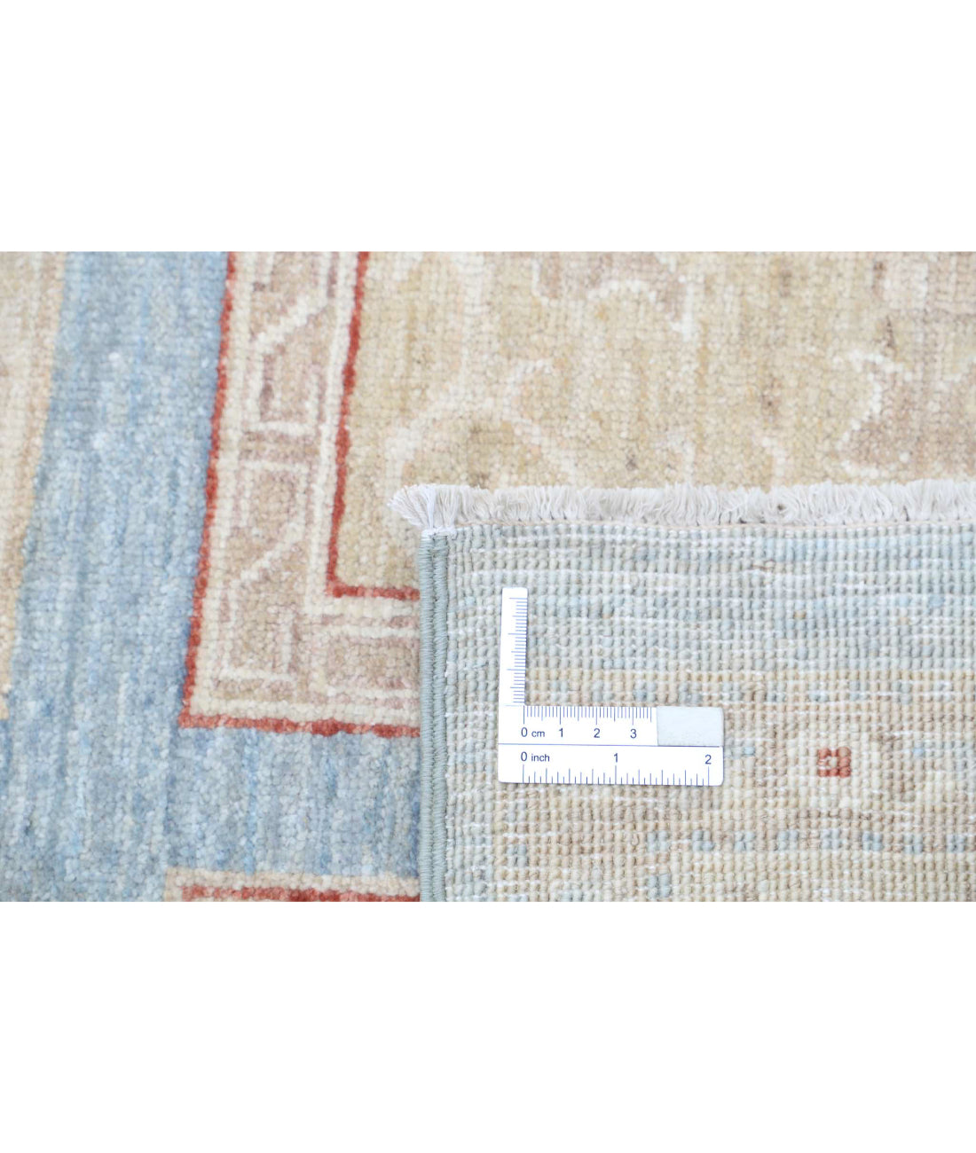 Serenity 8'1'' X 10'11'' Hand-Knotted Wool Rug 8'1'' x 10'11'' (243 X 328) / Blue / Ivory