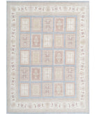 Serenity 8'1'' X 10'11'' Hand-Knotted Wool Rug 8'1'' x 10'11'' (243 X 328) / Blue / Ivory