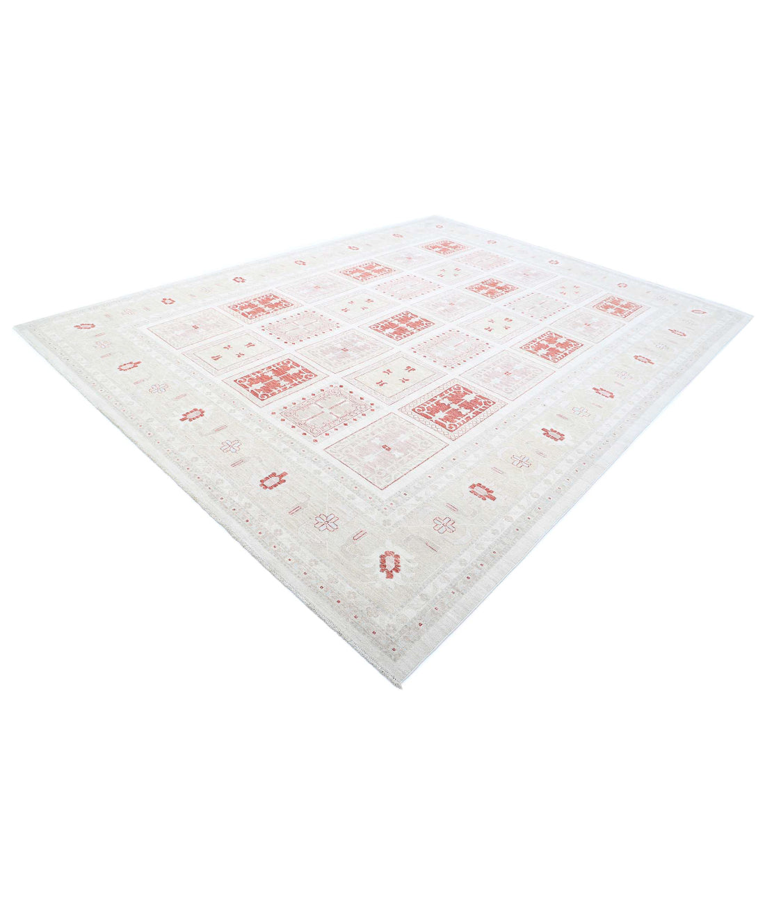 Serenity 9'7'' X 12'6'' Hand-Knotted Wool Rug 9'7'' x 12'6'' (288 X 375) / Ivory / Gold