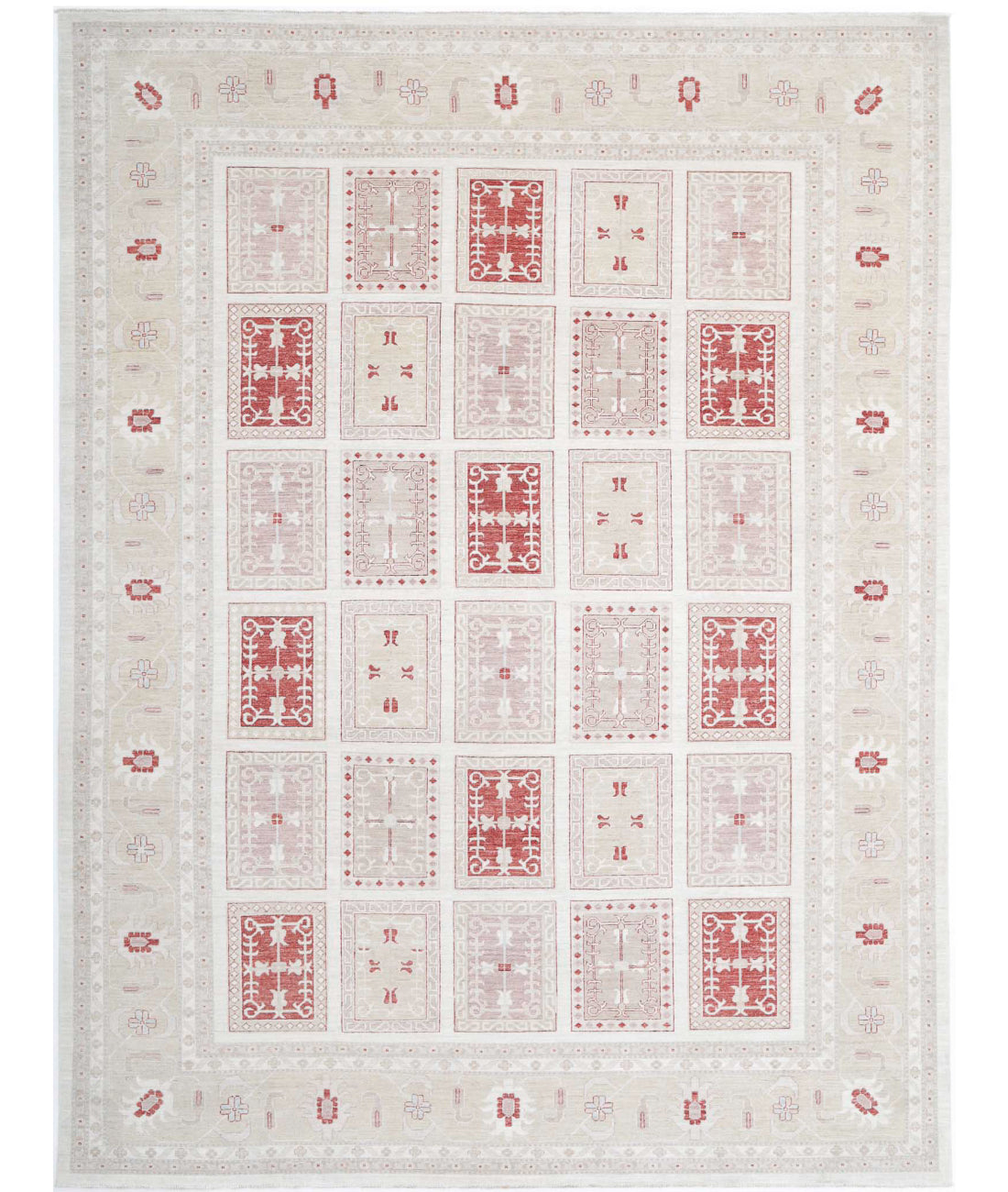 Serenity 9'7'' X 12'6'' Hand-Knotted Wool Rug 9'7'' x 12'6'' (288 X 375) / Ivory / Gold