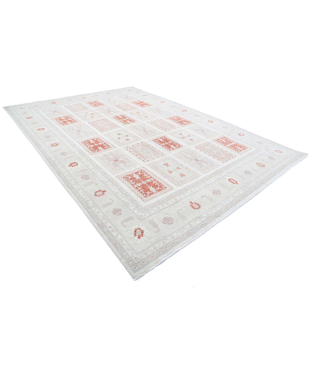 Serenity 9'8'' X 13'8'' Hand-Knotted Wool Rug 9'8'' x 13'8'' (290 X 410) / Ivory / Gold