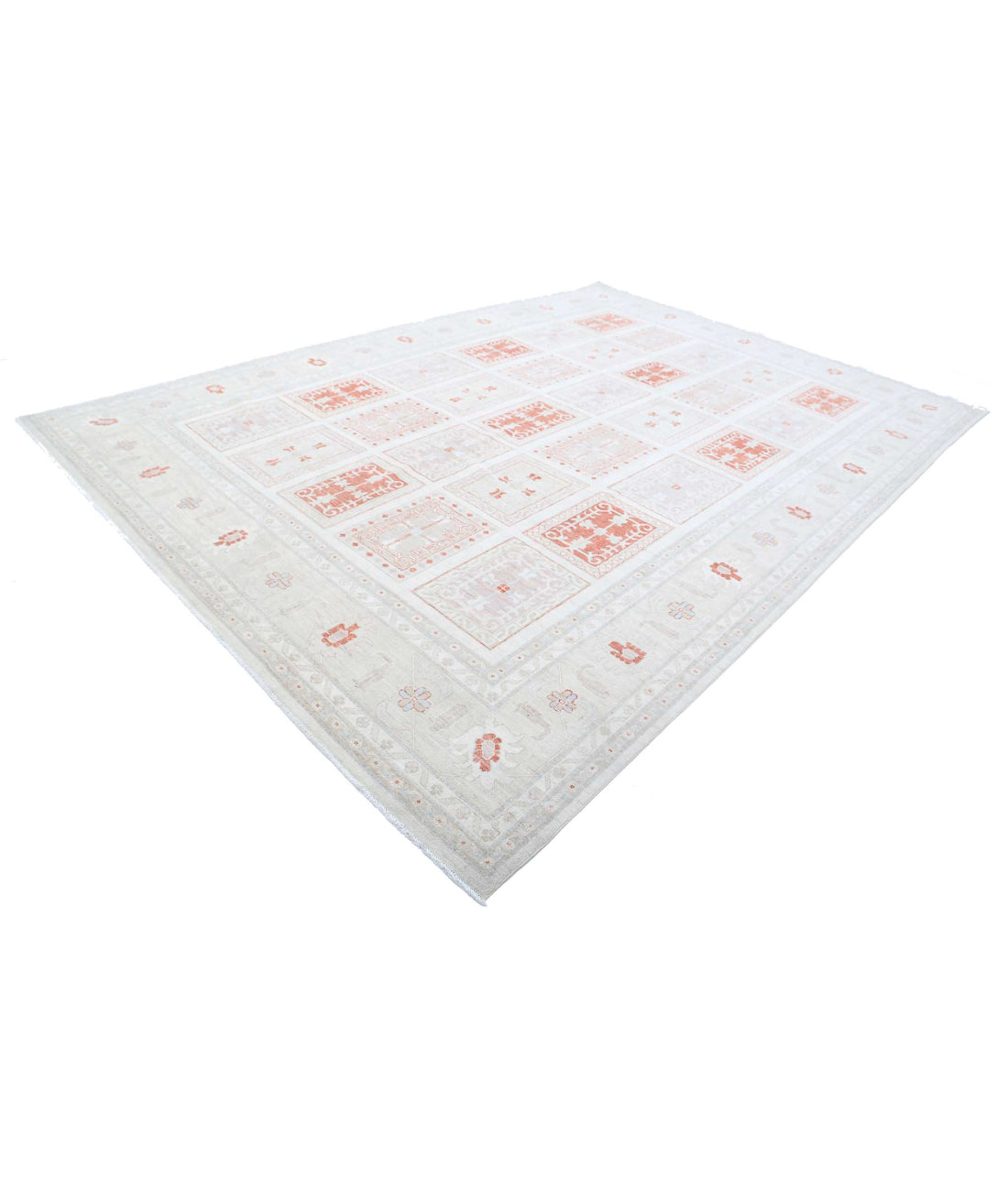 Serenity 9'8'' X 13'8'' Hand-Knotted Wool Rug 9'8'' x 13'8'' (290 X 410) / Ivory / Gold