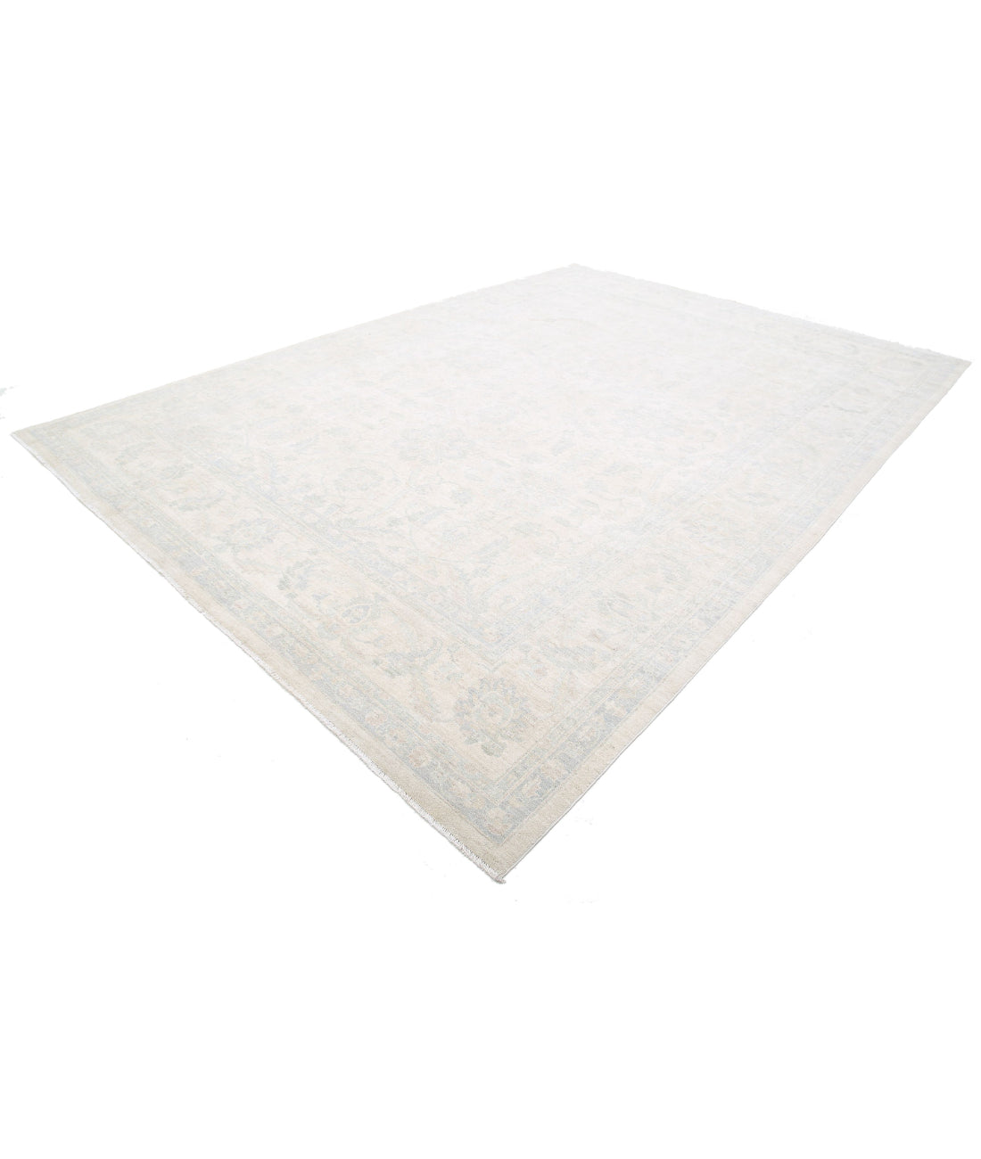 Serenity 10'0'' X 14'2'' Hand-Knotted Wool Rug 10'0'' x 14'2'' (300 X 425) / Ivory / Blue