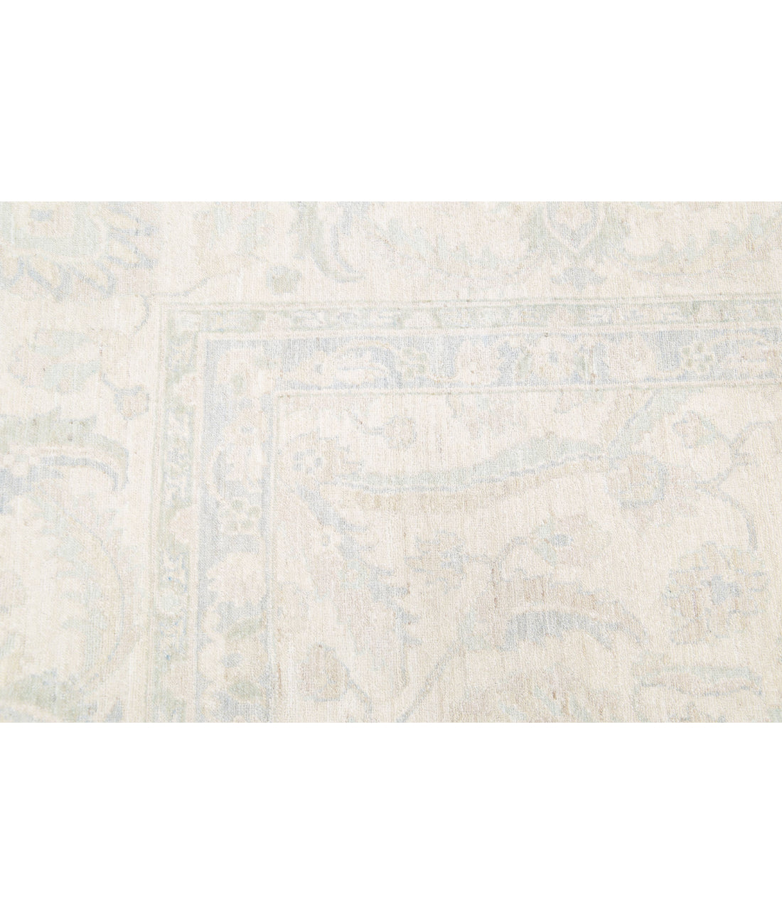 Serenity 10'0'' X 14'2'' Hand-Knotted Wool Rug 10'0'' x 14'2'' (300 X 425) / Ivory / Blue