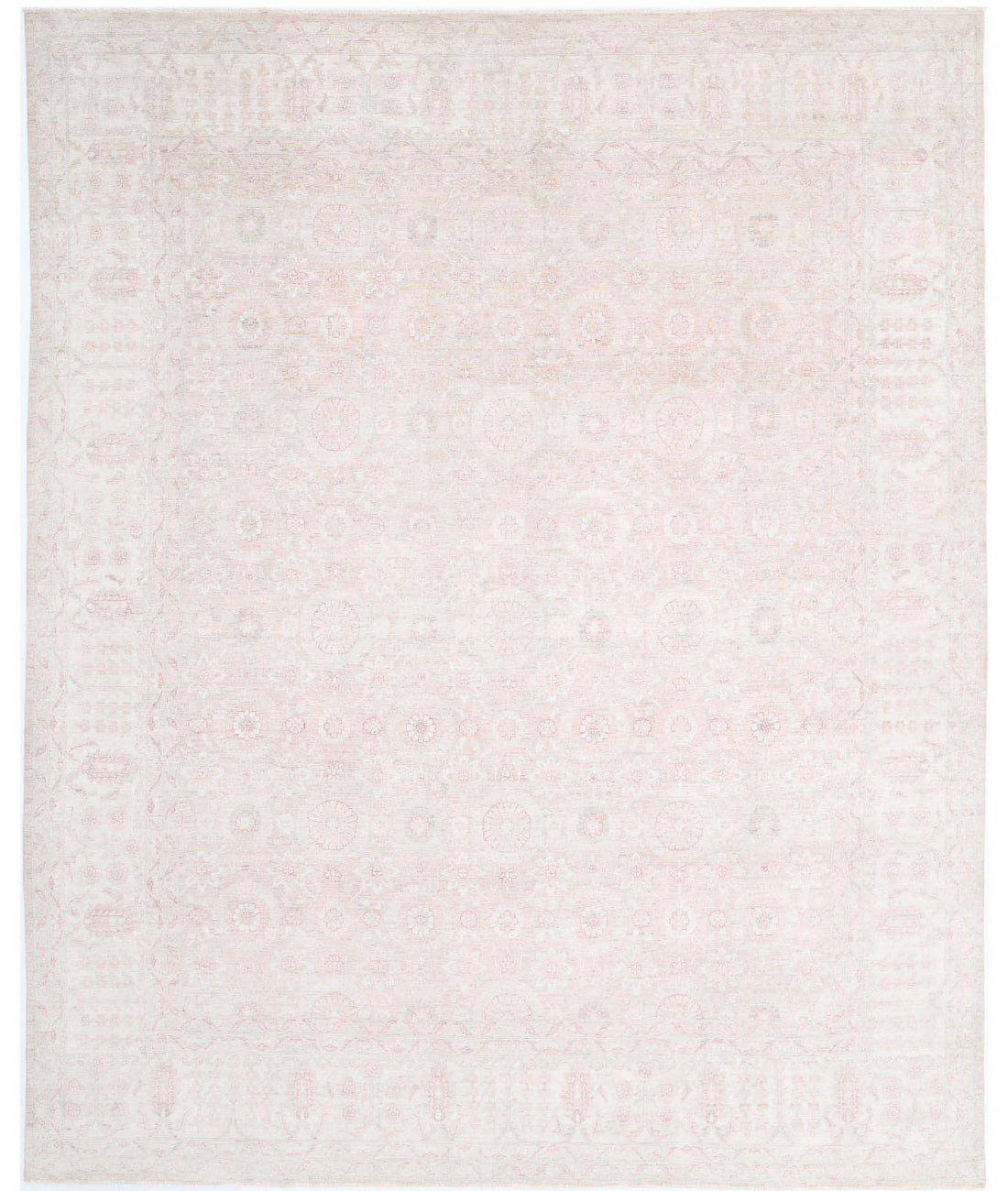 Serenity 12'0'' X 14'4'' Hand-Knotted Wool Rug 12'0'' x 14'4'' (360 X 430) / Taupe / Ivory