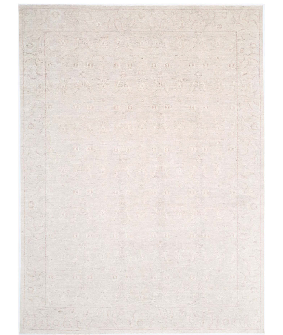 Serenity 12'10'' X 17'2'' Hand-Knotted Wool Rug 12'10'' x 17'2'' (385 X 515) / Grey / Ivory