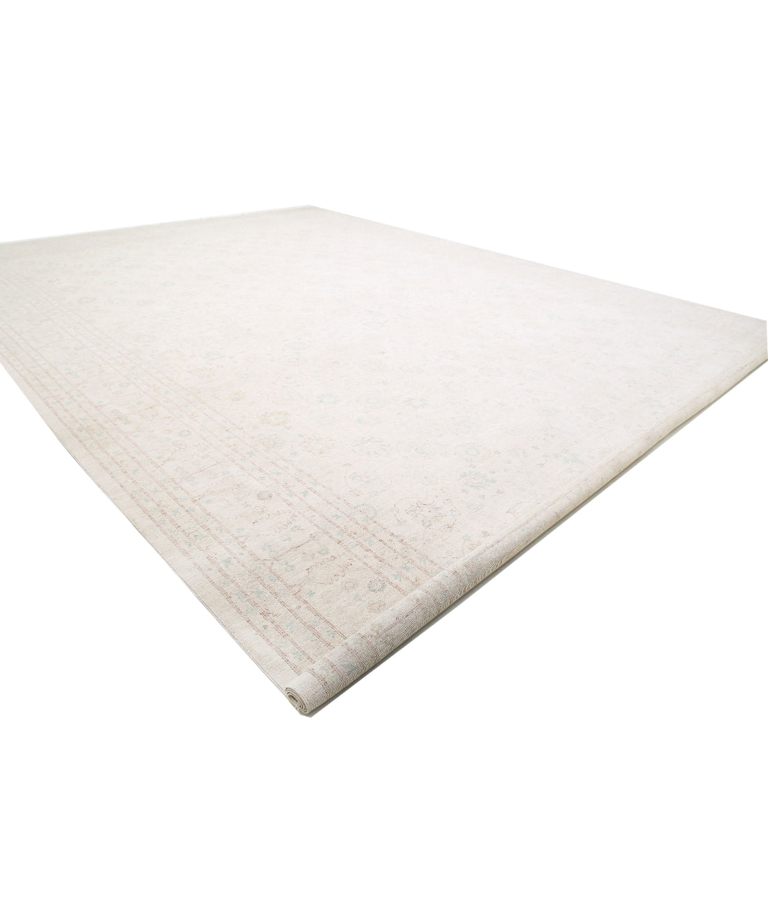 Serenity 17'0'' X 23'0'' Hand-Knotted Wool Rug 17'0'' x 23'0'' (510 X 690) / Blue / Ivory
