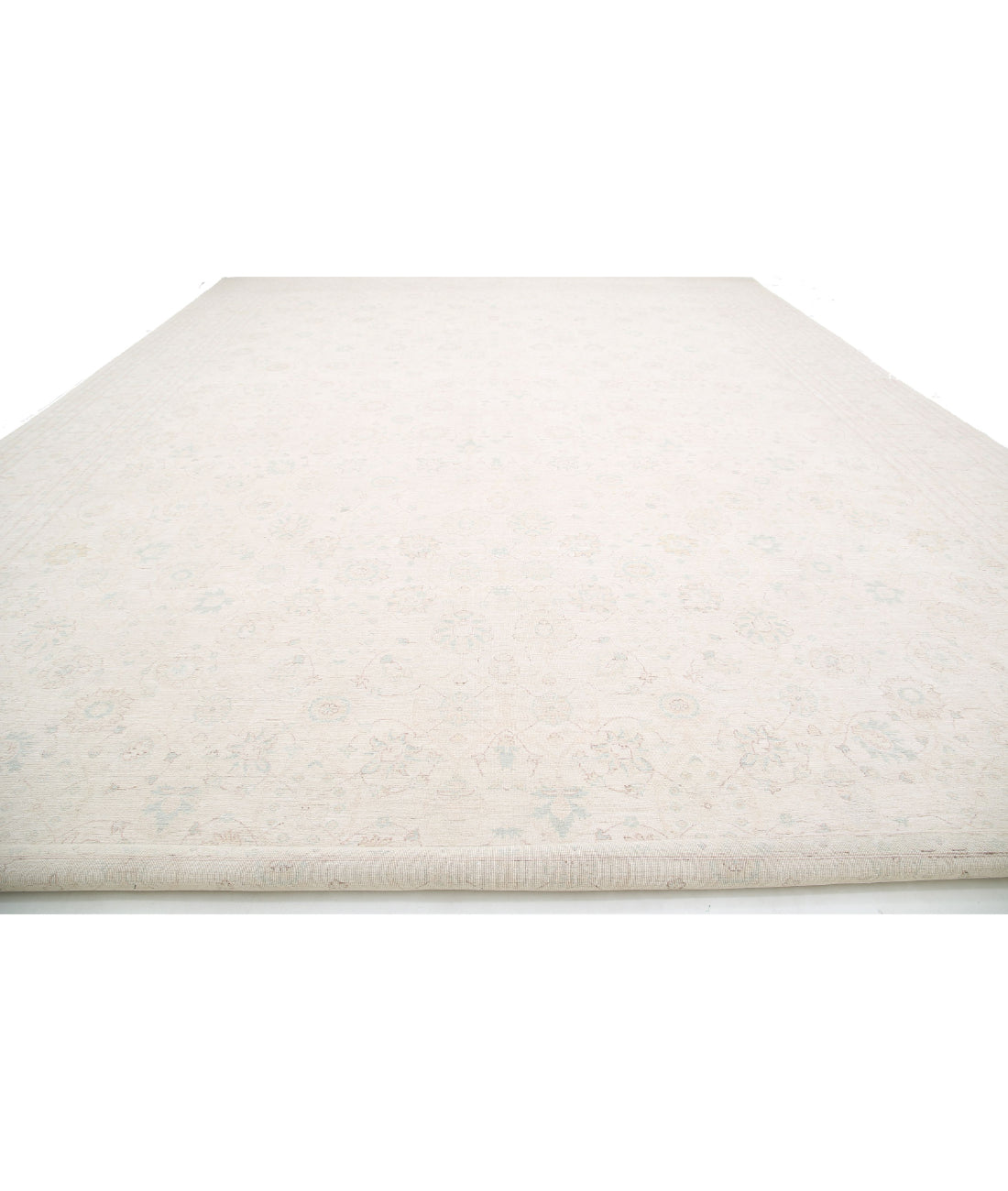 Serenity 17'0'' X 23'0'' Hand-Knotted Wool Rug 17'0'' x 23'0'' (510 X 690) / Blue / Ivory