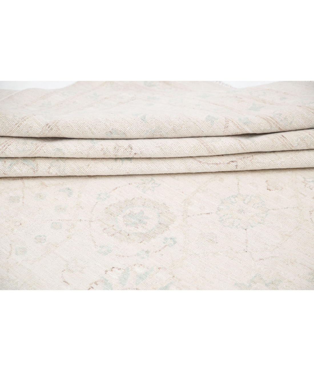 Serenity 17'0'' X 23'0'' Hand-Knotted Wool Rug 17'0'' x 23'0'' (510 X 690) / Blue / Ivory