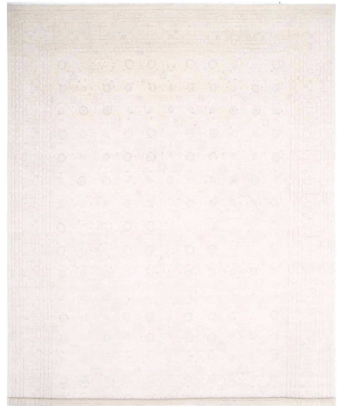 Serenity 17'0'' X 23'0'' Hand-Knotted Wool Rug 17'0'' x 23'0'' (510 X 690) / Blue / Ivory