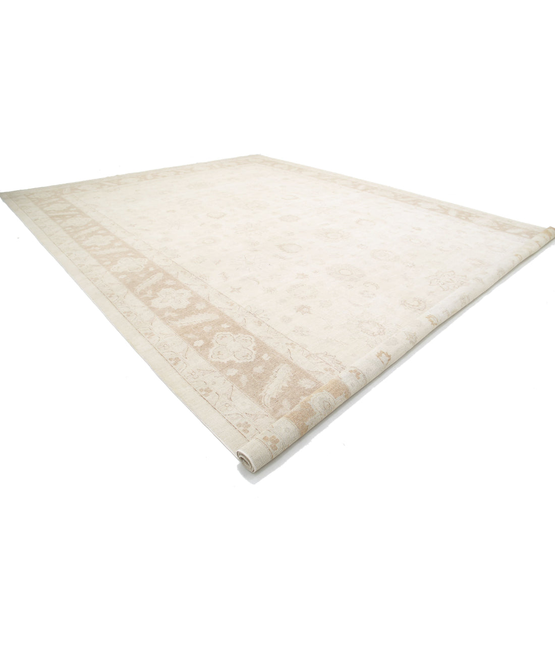 Serenity 16'0'' X 23'2'' Hand-Knotted Wool Rug 16'0'' x 23'2'' (480 X 695) / Ivory / Taupe