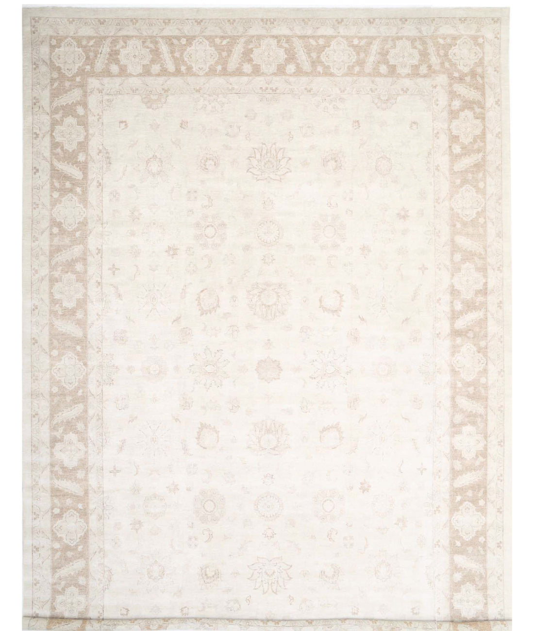 Serenity 16'0'' X 23'2'' Hand-Knotted Wool Rug 16'0'' x 23'2'' (480 X 695) / Ivory / Taupe